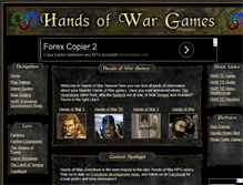 Tablet Screenshot of handsofwargames.com